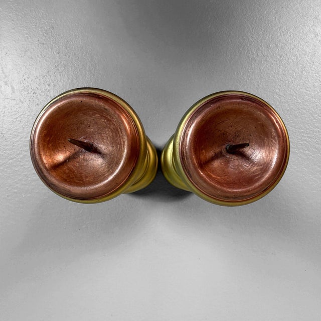1980s Japanese Buddhist Altar Candlesticks, 1980, Set of 2 For Sale - Image 5 of 12