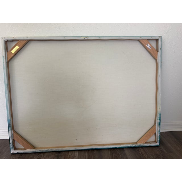 Late 20th Century Listed Artist Hewett Jackson Original Oil Painting | Tall Ship Seascape | Large For Sale - Image 10 of 15
