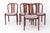Vintage German Beech Casala Dining Chairs in Light Grey Upholstery, 1960s, Set of 4 For Sale - Image 10 of 10