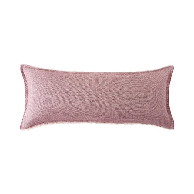 Contemporary Brentwood Lumbar Pillow, Burgundy For Sale - Image 3 of 3