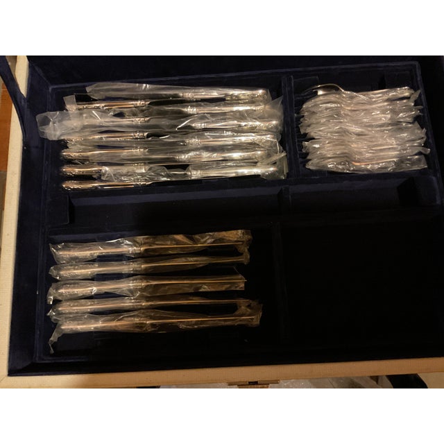 New 1970s Complete European Cutlery Set for 12, Including Fish Eaters & Serving Pieces 129 Pieces. For Sale - Image 10 of 14