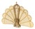 Victorian Brass Folding Peacock Firescreen For Sale