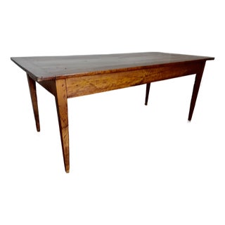 French Cherry 18th Century Farm Table For Sale