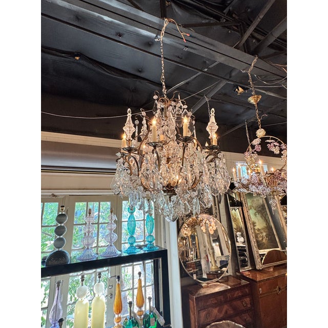 Traditional 19th Century French Louis XV Style Crystal Chandelier For Sale - Image 3 of 10