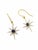 Natural Blue Sapphire 0.63cts & Diamond 0.27cts Earring in 14k Gold For Sale In New York - Image 6 of 8