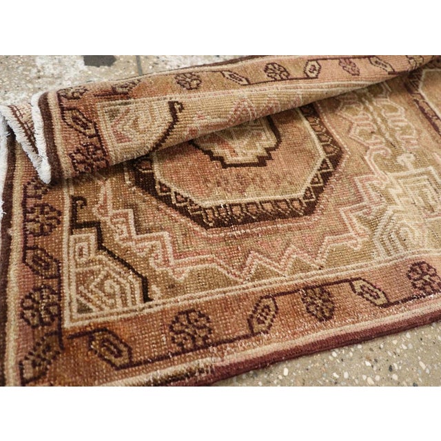 Blush Galerie Shabab Collection Early 20th Century East Turkestan Khotan Throw Rug For Sale - Image 8 of 8