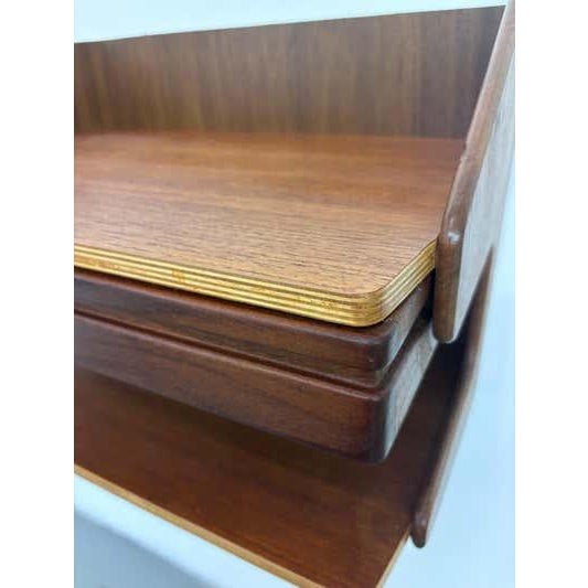 Mid 20th Century Danish Teak Nightstands in Hans J. Wegner Style, Mid-Century 1958, Pair For Sale - Image 5 of 17