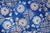 Rare Set of Forty Antique 19th Century Tiles Blue & White Floral Motif For Sale - Image 11 of 18