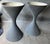 Great Near Pair of Large Willy Guhl Diabolo planters painted in a charcoal color, some paint losses- see photos