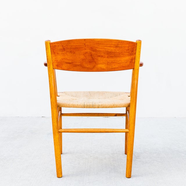 Borge Mogensen Attributed Model 156 Teak & Oak Armchair by Soborg, Denmark 1950s For Sale - Image 13 of 15