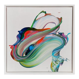 Contemporary Abstract Acrylic on Canvas "Echoes in the Light" by Nikolaos Schizas For Sale