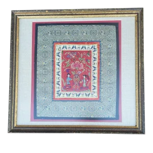 Vintage Framed Chinese Silk Needlework
