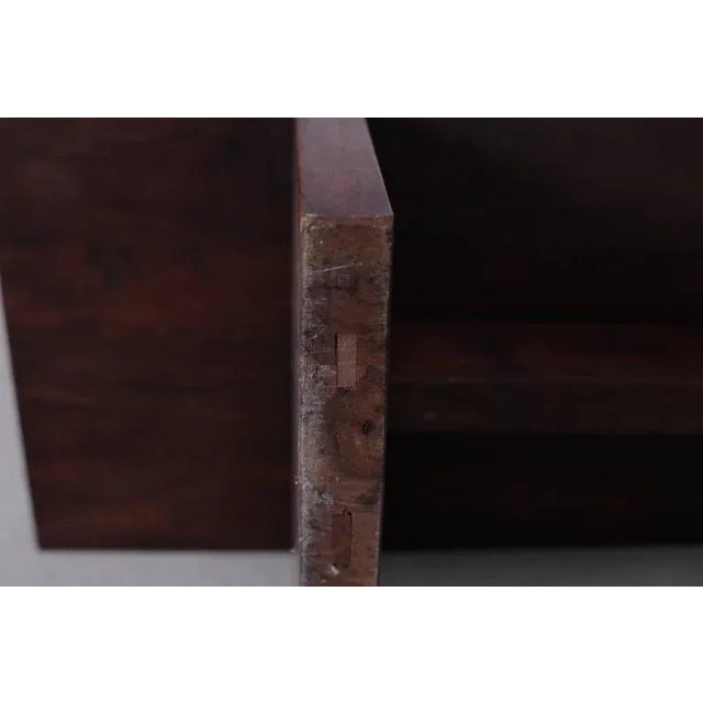 1970s Large French Bench or Coffee Table with Wooden Connectors, 1970s For Sale - Image 5 of 8