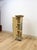 Beige Vintage Postmodern Art Deco Hand Painted Pedestal Hidden Storage Cubist Column For Sale - Image 8 of 9