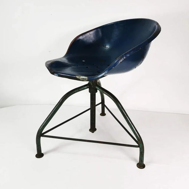 Bauhaus German Industrial Chair, 1950s For Sale - Image 3 of 10