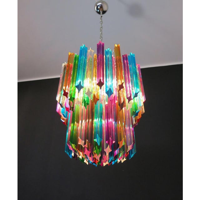 Murano Glass Elena Model Chandelier in the style of Venini Style, 1990 For Sale - Image 11 of 13