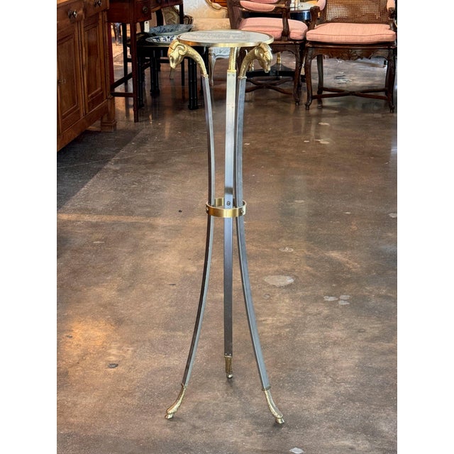 French Rams Head Plant Stand For Sale - Image 3 of 10