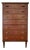 1960s Danish Modern Teak & Pine Chest of Drawers, Seven-Drawer For Sale