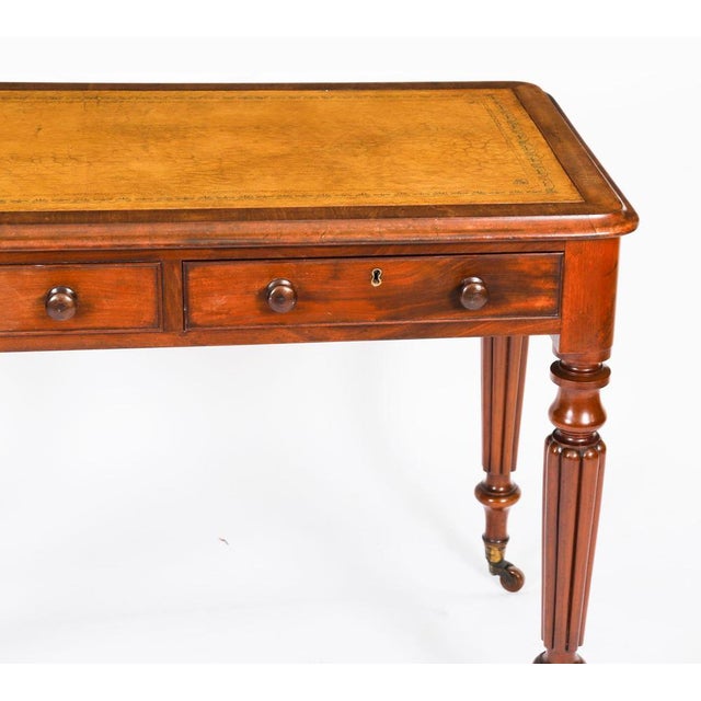 Antique Victorian Partners Desk, 1800s For Sale - Image 5 of 18