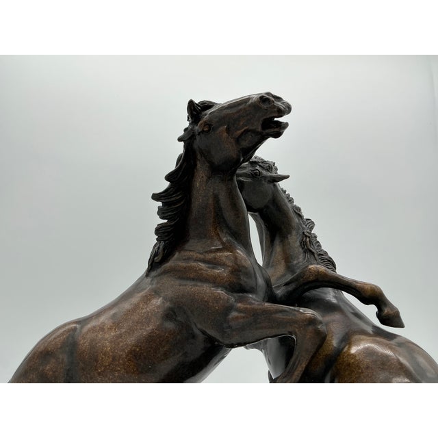 Bronze Sculpture “Mustang Challenge” Dee Adams Prater 2/10 Signed For Sale - Image 12 of 12