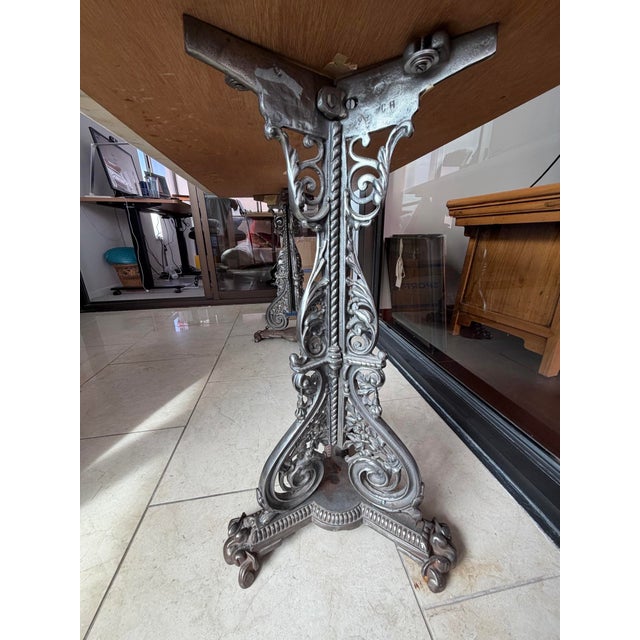 French Provincial 1990s French Belle Époque Bistro Table For Sale - Image 3 of 4