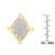 10K Yellow Gold Plated .925 Sterling Silver Diamond Cocktail Ring (3/4 Cttw, I-J Color, I2-I3 Clarity) - Size 7-3/4 For Sale In New York - Image 6 of 6