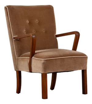 Chair Redressed in Velvet from Dk Kvadrat Textiles