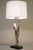 1950s Mid Century Modern Sculptural Tulip Nickel Brass Table Lamp 1950's Russel Wright For Sale In Los Angeles - Image 6 of 13
