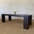 French Provincial Beam Style Reclaimed 96” Pine Dining Table in Dark Walnut Finish For Sale - Image 3 of 11