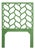 Silas Headboard Twin - Bright Green For Sale