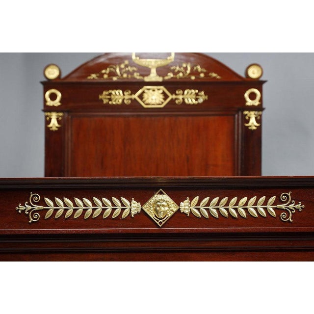Empire Mahogany and Gilded Bronzes Bed, 1810s For Sale - Image 6 of 15