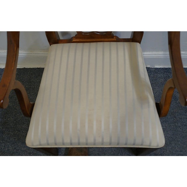 Brown Universal Furniture Traditional Chippendale Style Dining Arm Chair For Sale - Image 8 of 10