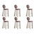 Purple Mary II Bar Chairs by Ottiu, Set of 6 For Sale - Image 8 of 8