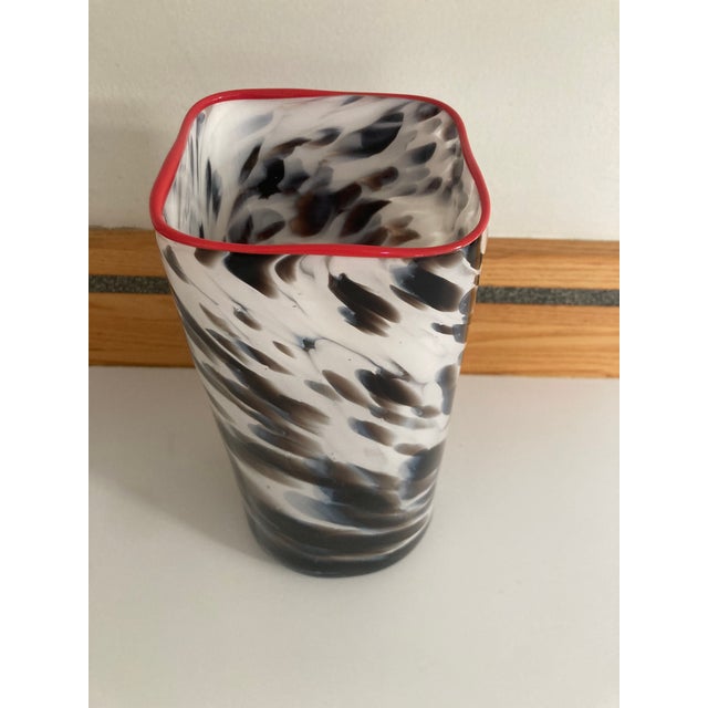 David Jacobson Art Glass Vase For Sale - Image 6 of 10