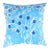 Light Blue Silk Turkish Pillow For Sale