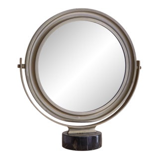 Italian Round Vanity Mirror Attributed to Sergio Mazza for Artemide, 1960s For Sale