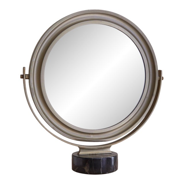 Italian Round Vanity Mirror Attributed to Sergio Mazza for Artemide, 1960s For Sale