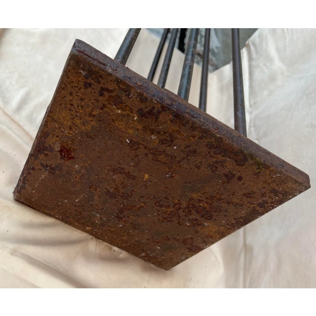 1960s 1960s Iron Floor Candle Holder in the Style of Harry Bertioa For Sale - Image 5 of 8