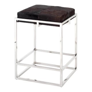 Jamie Young Shelby Counter Stool in Brown For Sale