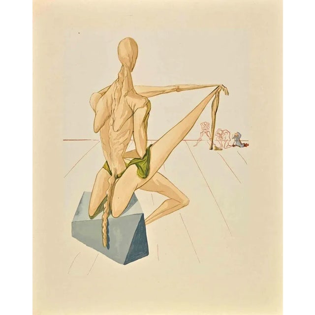 Modern Salvador Dali, The Divine Comedy: Minos, Woodcut Print, 1963 For Sale - Image 3 of 3