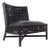 Set of Black Woven Leather Lounge Chairs For Sale