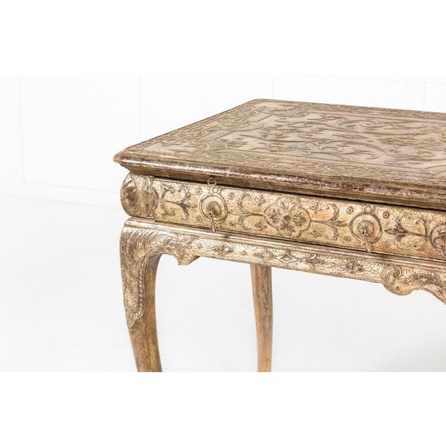 Large English Silver Gilt Gesso Console, 19th Century For Sale - Image 9 of 14