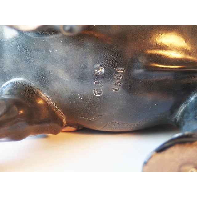 Lamassu Ceramic Vase by Gerbing and Stephan For Sale - Image 12 of 13