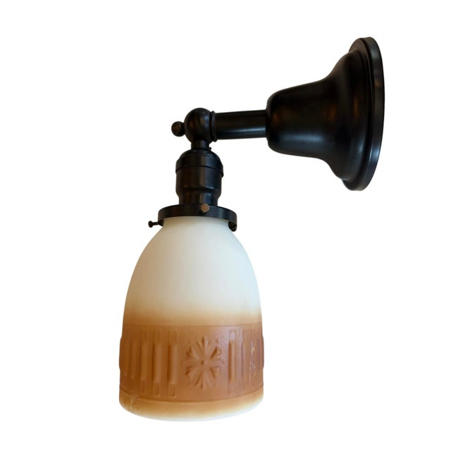Circa 1920’s Cased Glass Wall Sconce For Sale In Los Angeles - Image 6 of 6