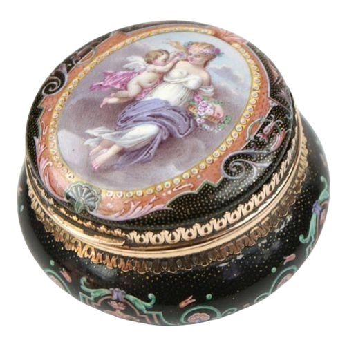 French Gold Powder Box, 1860 For Sale