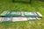 Mid 20th Century 1970s German Beer Garden Folding Table and Benches, Green Wood For Sale - Image 5 of 13