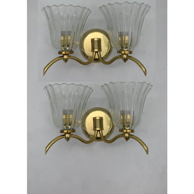 Metal Wall Lamps from Seguso Vetri Darte, 1960s, Set of 2 For Sale - Image 7 of 7