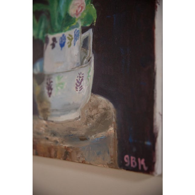 Contemporary Grace B. Keogh Painting "Tulips in Pitcher" For Sale - Image 3 of 6