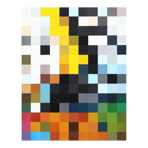 154 Squares v.2 - Modern Color Drenched Abstract Geometric Acrylic Painting by Brandon Neher