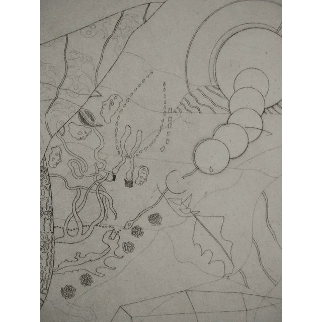 Jorge Castillo, Composition, 1973, Engraving For Sale - Image 4 of 7